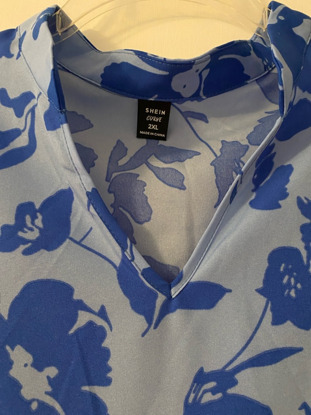 Blue Floral Tiered Midi Dress - Picture 2 of 5
